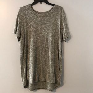 Light army green top.